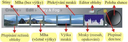 Menu Sky and Fog